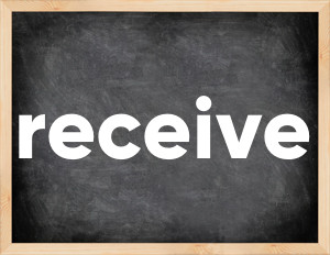 3 forms of the verb receive