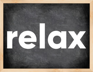 3 forms of the verb relax
