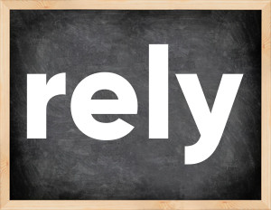3 forms of the verb rely