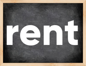 3 forms of the verb rent