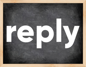 3 forms of the verb reply