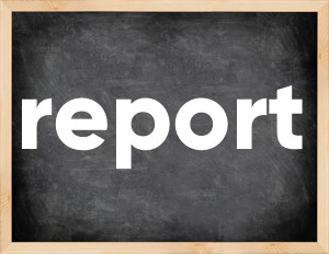 3 forms of the verb report