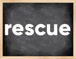 3 forms of the verb rescue