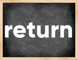 3 forms of the verb return