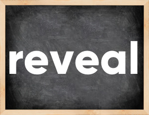 3 forms of the verb reveal