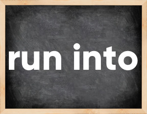 3 forms of the verb run into