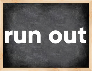 3 forms of the verb run out in English
