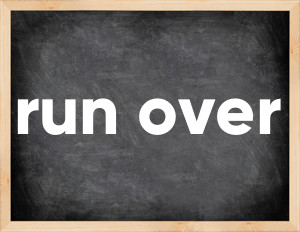 3 forms of the verb run over