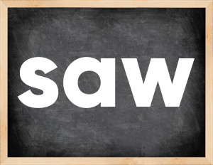 3 forms of the verb saw