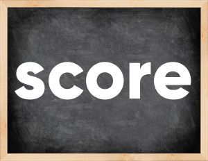3 forms of the verb score