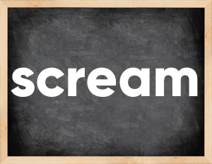 3 forms of the verb scream