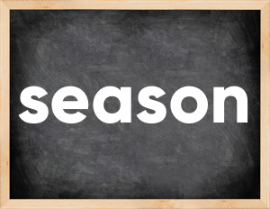 3 forms of the verb season