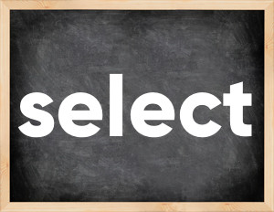 3 forms of the verb select