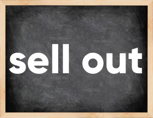 3 forms of the verb sell out