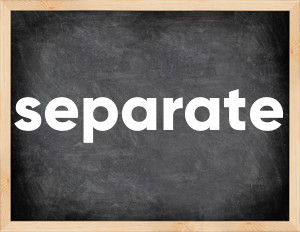 3 forms of the verb separate