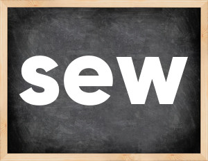 3 forms of the verb sew
