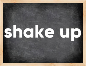 3 forms of the verb shake up