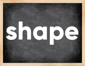 3 forms of the verb shape