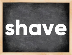 3 forms of the verb shave