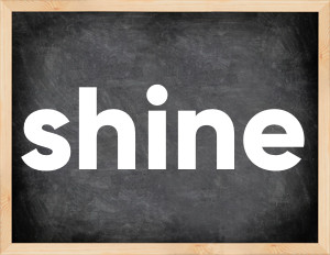 3 forms of the verb shine in English