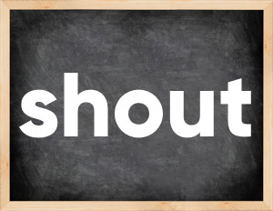 3 forms of the verb shout