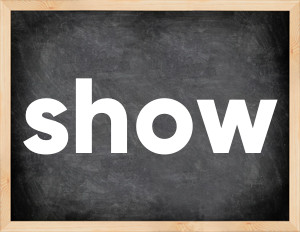 3 forms of the verb show in English