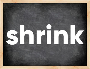 3 forms of the verb shrink