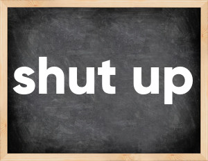 3 forms of the verb shut up