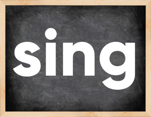 3 forms of the verb sing in English