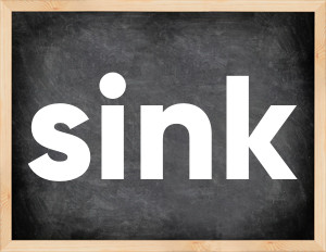 3 forms of the verb sink