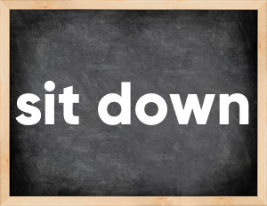 3 forms of the verb sit down