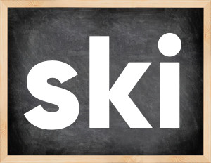 3 forms of the verb ski