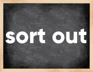 3 forms of the verb sort out