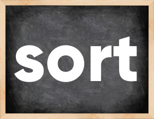 3 forms of the verb sort