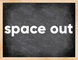 3 forms of the verb space out
