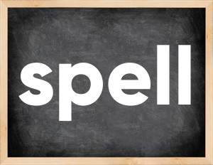 3 forms of the verb spell