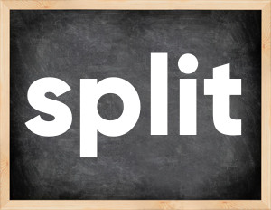 3 forms of the verb split