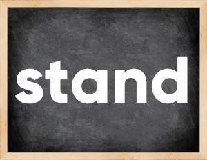 3 forms of the verb stand