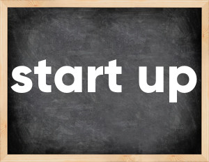 3 forms of the verb start up