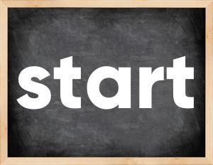 3 forms of the verb start in English