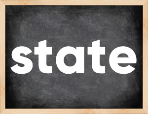 3 forms of the verb state