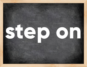 3 forms of the verb step on