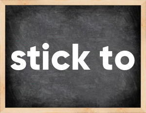 3 forms of the verb stick to