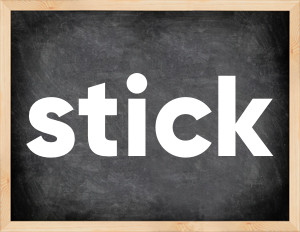 3 forms of the verb stick