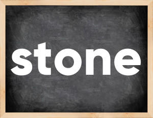 3 forms of the verb stone