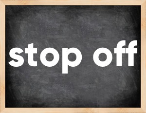 3 forms of the verb stop off