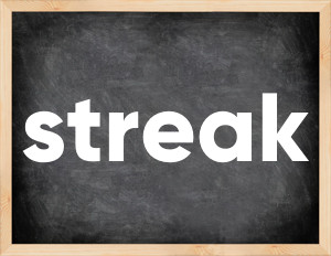 3 forms of the verb streak