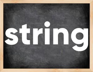 3 forms of the verb string