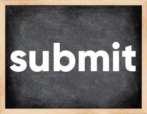 3 forms of the verb submit