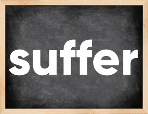 3 forms of the verb suffer